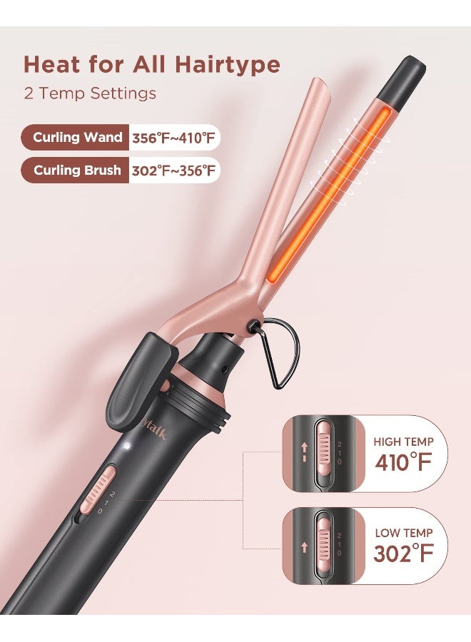 wavytalk مجموعة مكواة تجعيد الشعر Wavytalk 5 في 1 مع فرشاة تجعيد و 4 قضبان سيراميك قابلة للتبديل 035125 تسخين فوري جهد مزدوج لمكواة الشعر - Image 3