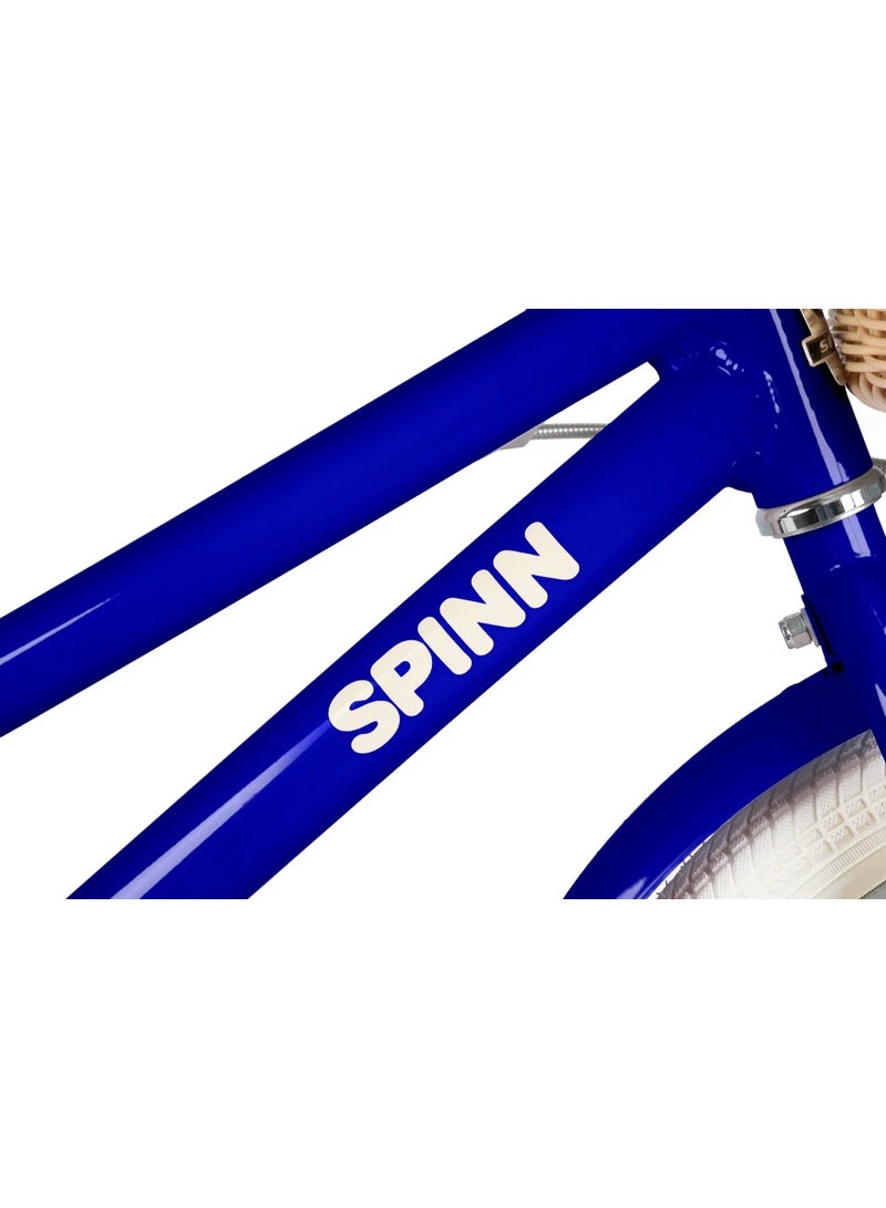 SPINN Pixie 1 Kids Bike 16″ Sonic Blue — Aluminum Frame, 1 Speed, Training Wheels, for Ages 3–6 - Image 4