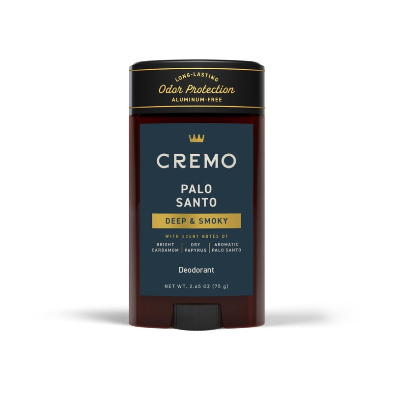Cremo Palo Santo Aluminum Free Deodorant for Men, 48-hour Long Lasting Odor Protection, 2.65oz - Image 1