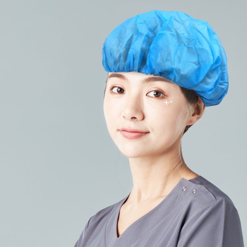 100pcs Dorctor Disposable Operating Room Hat Workshop Practical Working for Men Women (Random Color) - Image 2