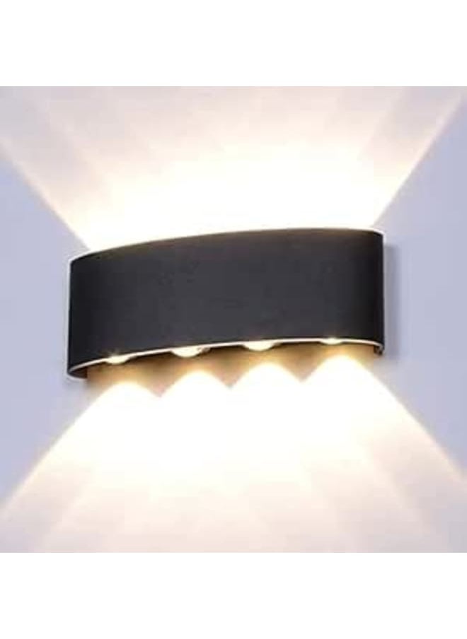 Generic LED Indoor- Outdoor Wall Lamp, 8W,Black 