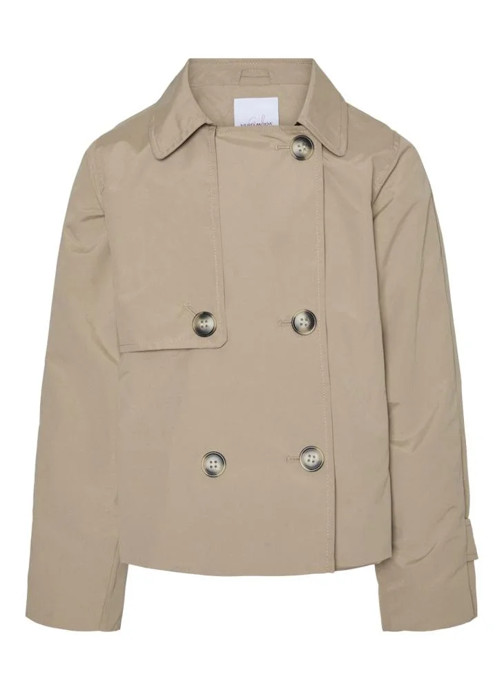 Vero Moda Girl Kids Button Detail Coat
