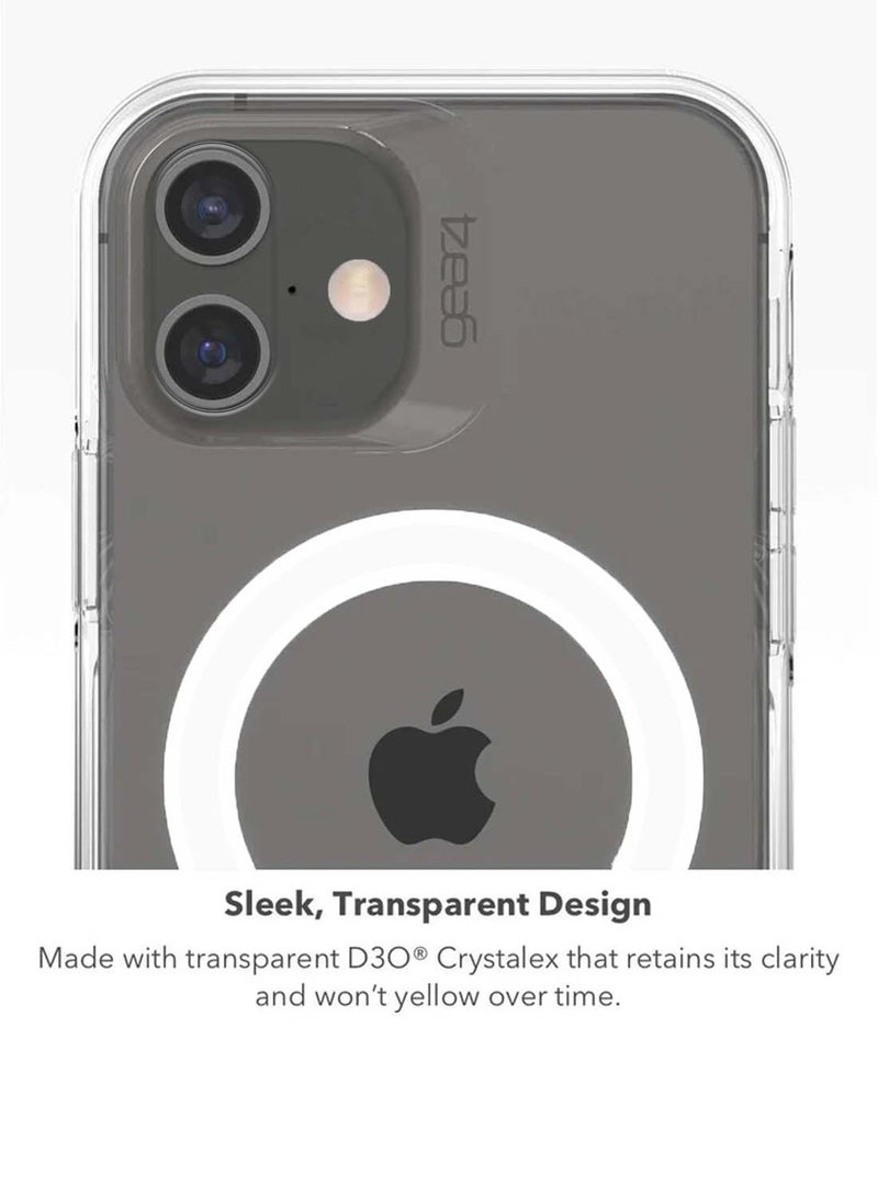 Gear4 Apple iPhone 16 2024 Gear4 Premium Protection Series Crystal Palace D3O Crystalex Drop Protection Completely Transparent Ultra Hybrid Case Cover - Clear - Image 5