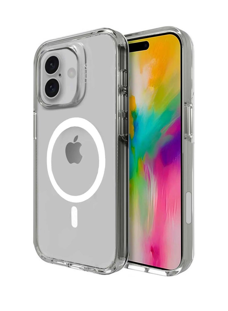 Gear4 Apple iPhone 16 2024 Gear4 Premium Protection Series Crystal Palace D3O Crystalex Drop Protection Completely Transparent Ultra Hybrid Case Cover - Clear - Image 1