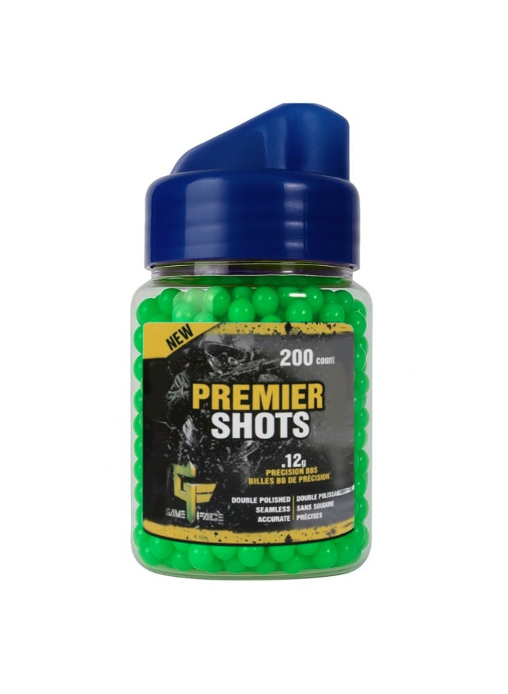 Premier Shots Airsoft BBs Bullets – 200 Count, 0.12g Green Pellets for Precision & Smooth Gameplay - Image 5