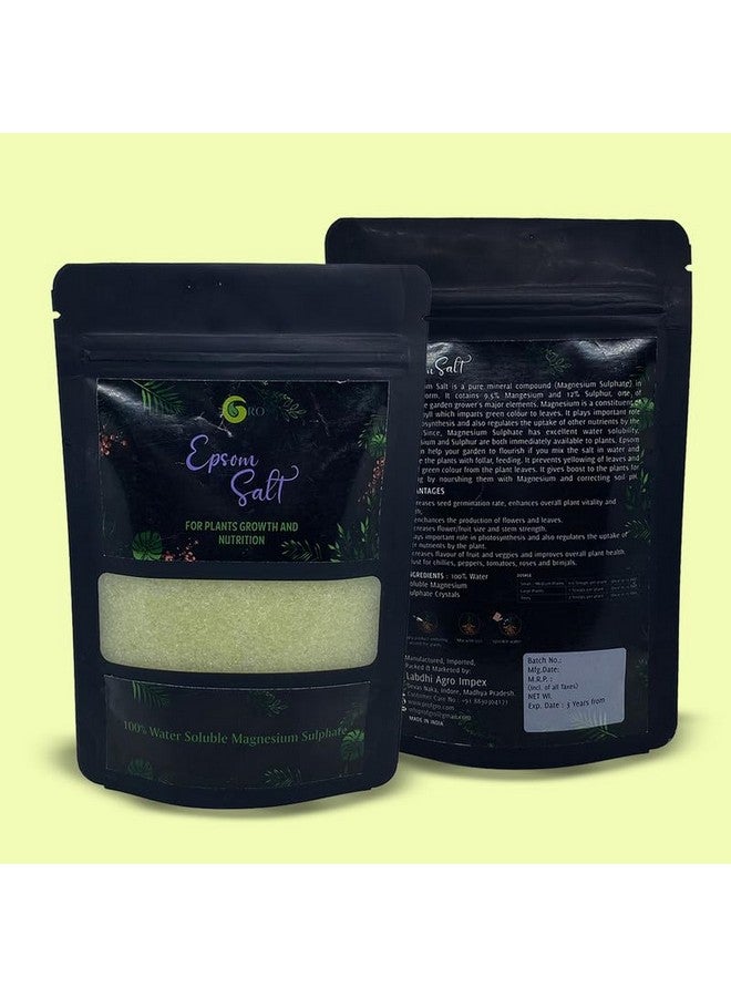 Gro® Epsom Salt 250 GM for Plants Growth and Nutrition with Magnesium & Sulphate |Natural Fertilizer | Increases Seed Germination Rate - Image 3