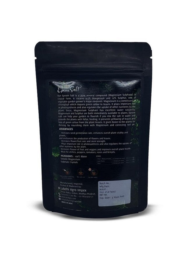 Gro® Epsom Salt 250 GM for Plants Growth and Nutrition with Magnesium & Sulphate |Natural Fertilizer | Increases Seed Germination Rate - Image 2