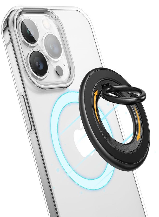 andobil Upgraded Magnetic Phone Grip for MagSafe [Ultra Stable & Dual Magnet] Magnetic Phone Ring Holder, 360° Finger Ring Kickstand Compatible with iPhone 16 Pro Max 15 14 13 12 MagSafe Accessories - Image 1
