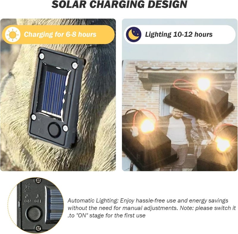 Solar Light Replacement Top 2Pcs 2.8x1.6 Inches Waterproof Battery Box - Light Sensor Auto On/Off Solar Light Batteries for Outdoor Garden Lighting DIY Projects - Image 4