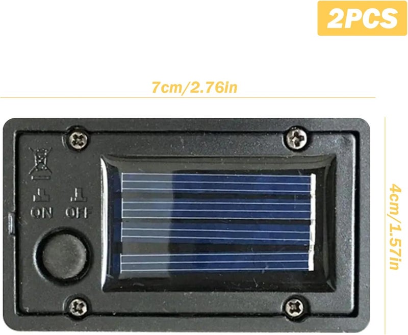 Solar Light Replacement Top 2Pcs 2.8x1.6 Inches Waterproof Battery Box - Light Sensor Auto On/Off Solar Light Batteries for Outdoor Garden Lighting DIY Projects - Image 5