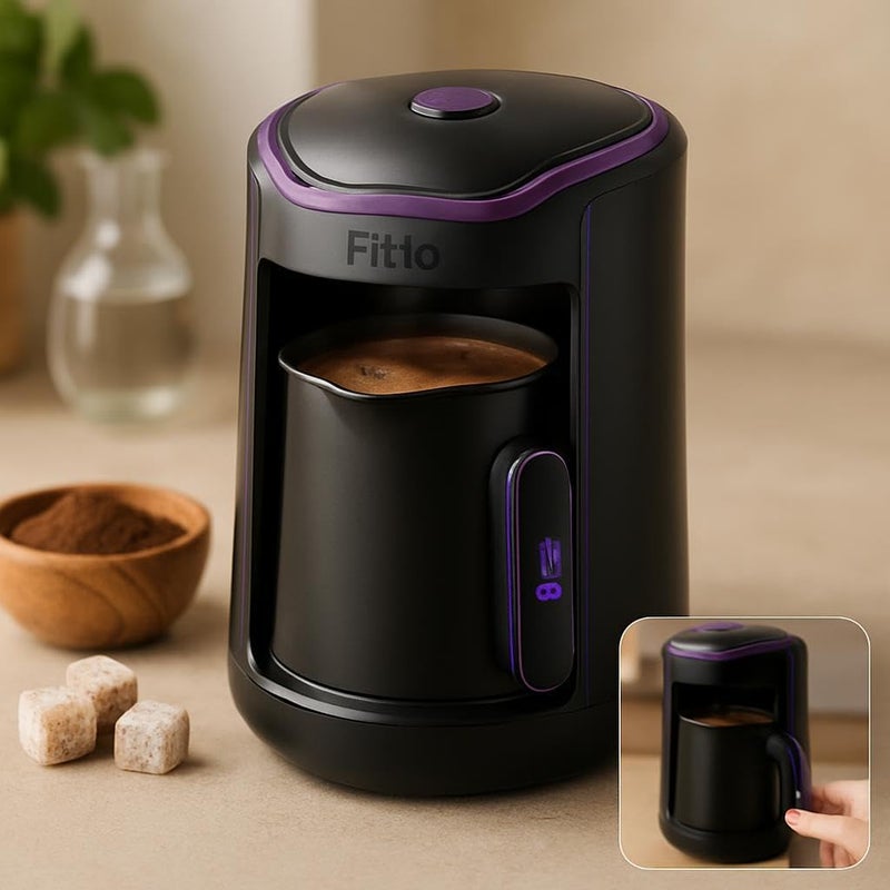 Fitto Portable Coffee Maker, 600W Mini Coffee Machine for Home and Travel, 300ml Capacity - Image 3