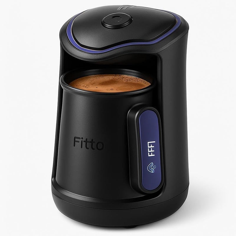 Fitto Portable Coffee Maker, 600W Mini Coffee Machine for Home and Travel, 300ml Capacity - Image 1