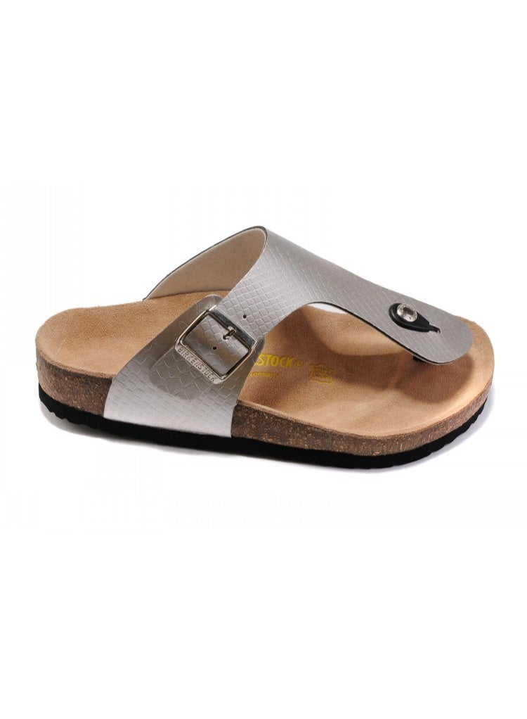BIRKENSTOCK Stylish and Comfortable Cork Gizeh Herringbone Thong Sandals for Men and Women - Image 5