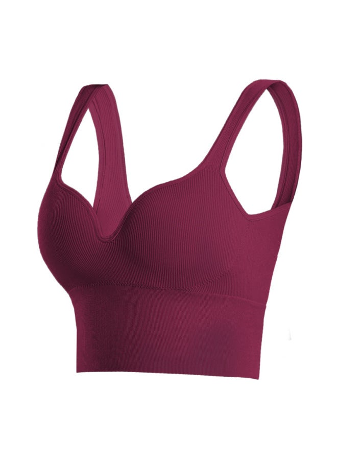 3d Seamless Sports Bra For Women, High-intensity Exercise, Push-up, Adjustable, Integrated Cup, Fitness Yoga Tank Top Bra