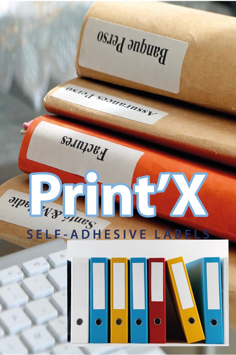 Print'X A4 Sticker Paper – 21 Labels per Sheet – Label Size 42.5 x 70 mm – Pack of 100 Sheets - Image 4