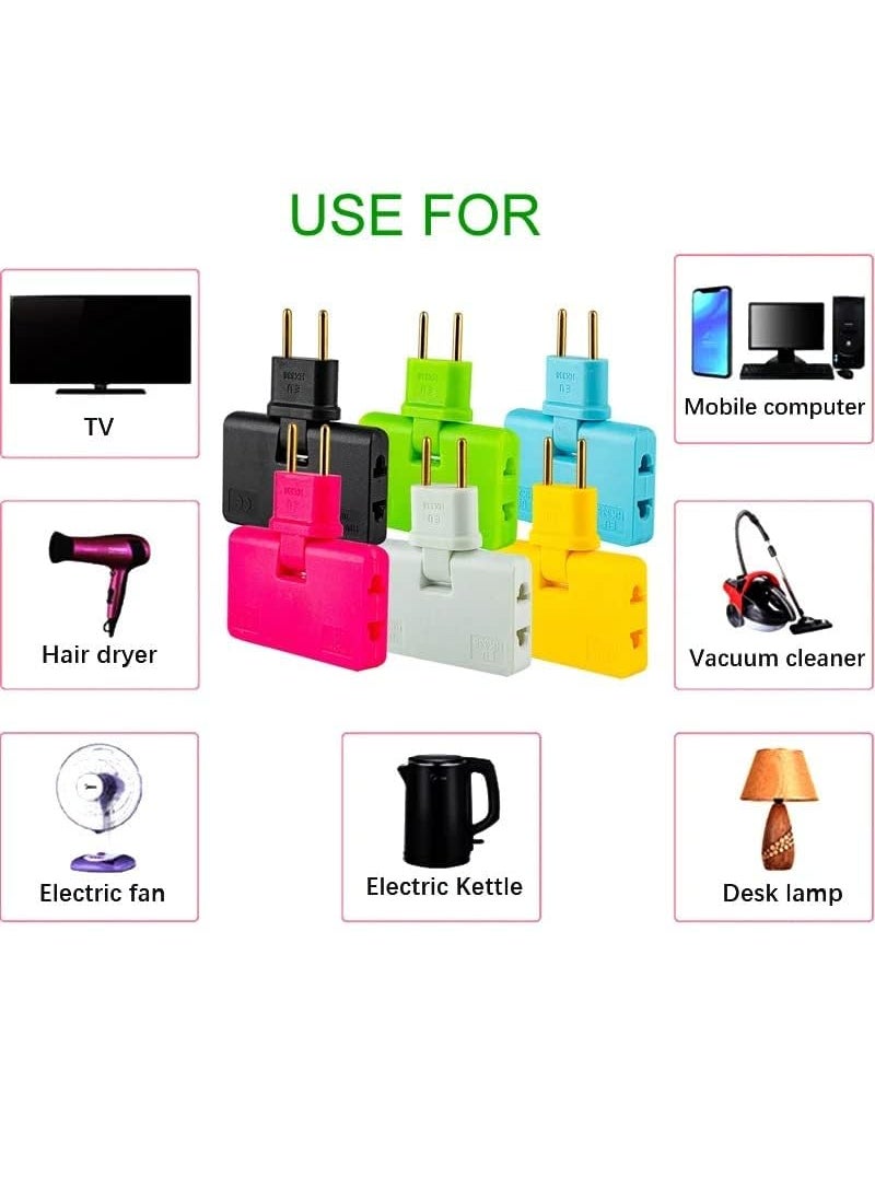 Generic AASAISH Wireless Socket Adapter 3 Socket Foldable Power Plug Adapter Extension Travel Converter Socket Portable Charging Sockets for TravelHomeOffice  - Image 5