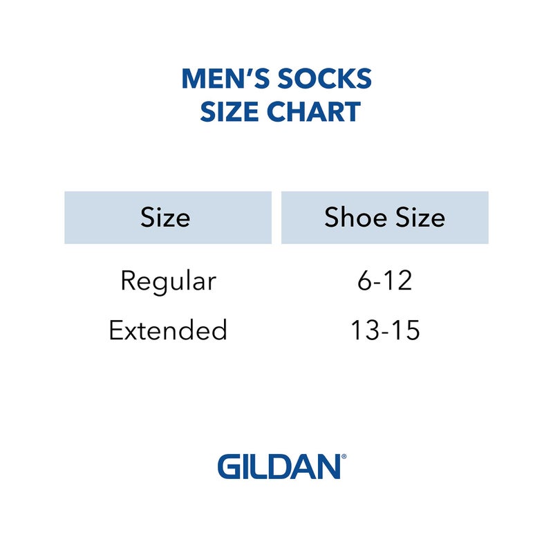 Gildan Men's Polyester Half Cushion Crew Socks, 12-Pairs, Black, Shoe Size: 6-12 - Image 3