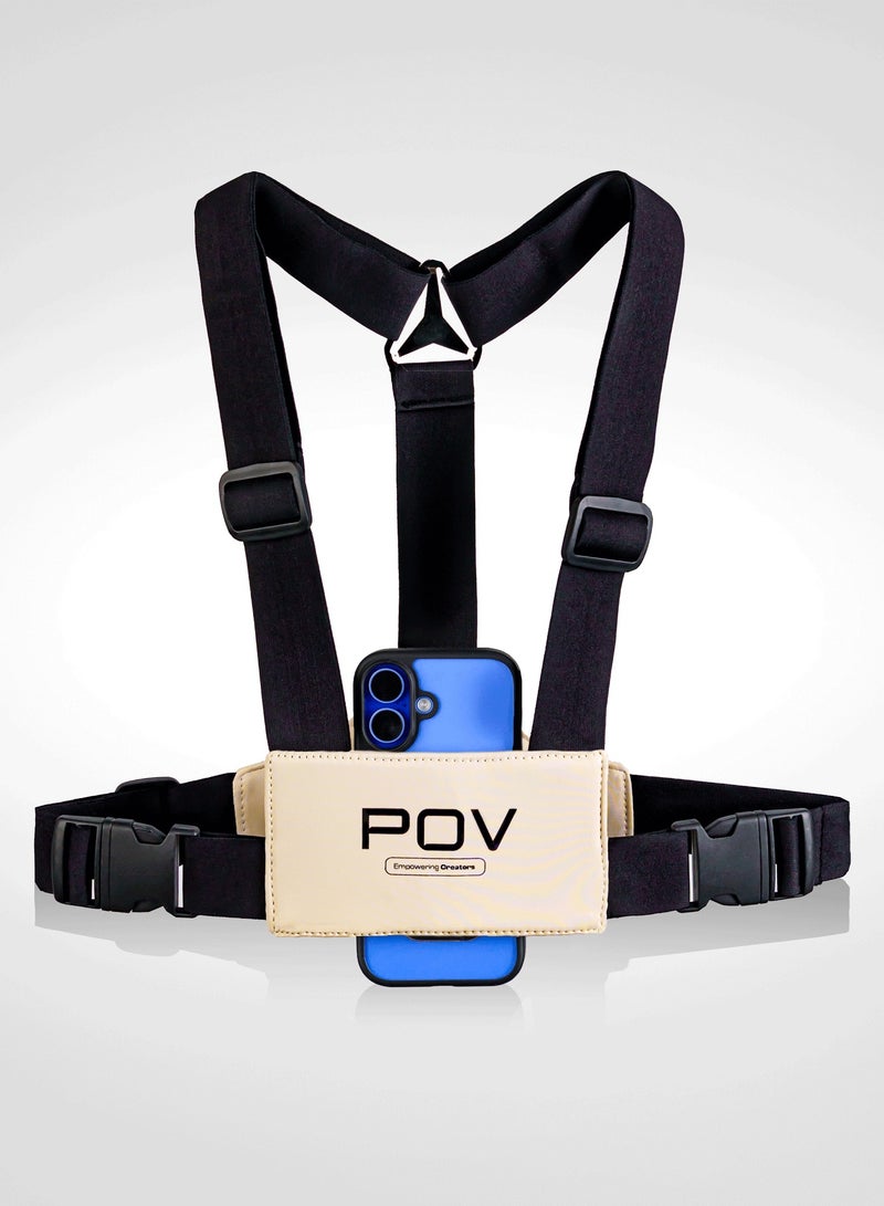 بي أو في POV Harness – حزام لتثبيت الموبايل على الصدر -أبيض - Image 2