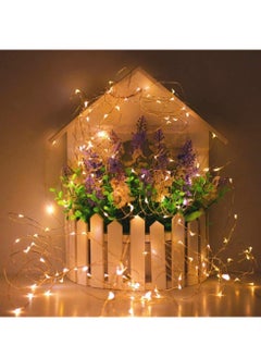 Toko Battery Powered Fairy Lights | 20m (66ft) 200LEDs Copper Wire Outdoor String Lights with 8 Modes | Warm White | Waterproof | Christmas | Home | Gardens | Patios | Weddings  - Image 3
