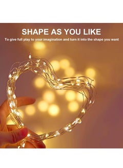 Toko Battery Powered Fairy Lights | 20m (66ft) 200LEDs Copper Wire Outdoor String Lights with 8 Modes | Warm White | Waterproof | Christmas | Home | Gardens | Patios | Weddings  - Image 2
