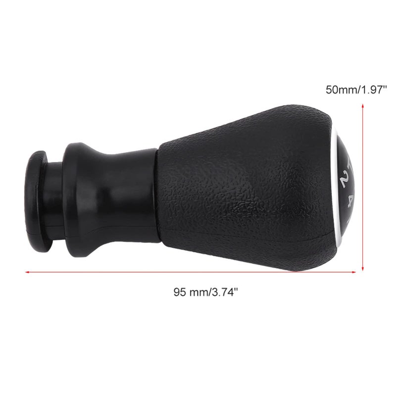 1 6 8 11 Inch Black Silver 5 Speed Gear Shift Knob Compatible With 106 107 205 206 207 405 C1 C3 C4 - Image 5