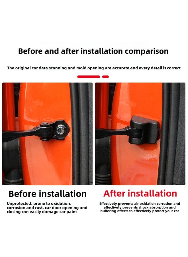 21 Great Wall Weipai WEY Tank 300 Door Stopper Bed Bag Door Lock Cover Modified Special Interior Decoration-Color:Tank 300-car Door Limiter Protective Cover 4 Pack-Specifications:Standard  - Image 3