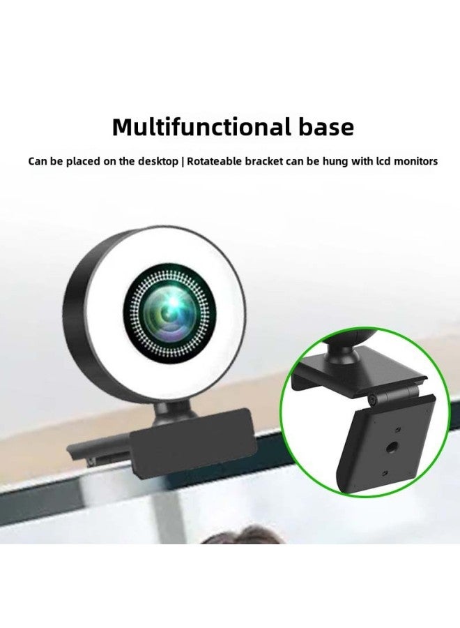 Desktop Live Camera With Fill Light Video Computer Camera With Beauty Notebook Usb Camera-Color:High-definition Three-speed Fill Light-USB Driver-free (A33) - Image 5