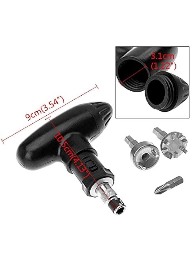Arabest - Stainless Steel Golf Spike Wrench with Ratchet Action and Plastic Handle for Easy Removal and Adjustment of Cleats - Durable Tool Set for Replacing and Ripping Out Old Spikes - Shoe Maintenance Aid - Image 1