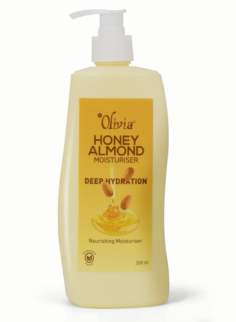 Olivia Moisturizing Honey Almond Body Lotion For Deep Hydration | 400ML