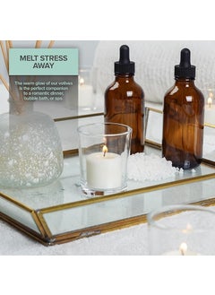 DECOVAA DECOVAA Premium White Unscented Votive Candles 8Hour Long Burn Time Clean Steady Flame 15 X 125 inch Smokeless Decorative Candles for Diwali Home Weddings Parties Decoration Pack of 12  - Image 5