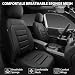 CAR PASS Breatherable Air Mesh Car Seat Covers Full Set 3D Foam Back Support Automotive Seat Covers All Season Car Seat Cover Fit AutomotiveSUVSedanVan Airbag Compatible Black - Image 3