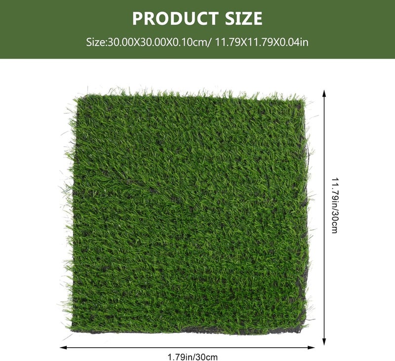 woobles 3PCS Chicken Nesting Pad, Washable Grass Mats Reusable Hen Nest Mat Artificial Nesting Pads Poultry Coop Accessories for Chicken Coop Duck Coop, 11.79X11.79in - Image 2