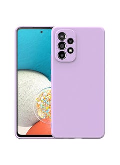 STAUD Samsung Galaxy A53 Silicone Case 5G Liquid Gel Rubber Case with Soft Microfiber Lining Cushion Slim Hard Shell Shockproof Protective Smooth Touch Back Cover，Purple  - Image 1
