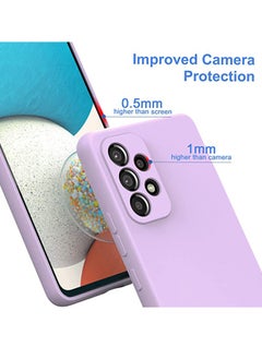 STAUD Samsung Galaxy A53 Silicone Case 5G Liquid Gel Rubber Case with Soft Microfiber Lining Cushion Slim Hard Shell Shockproof Protective Smooth Touch Back Cover，Purple  - Image 2