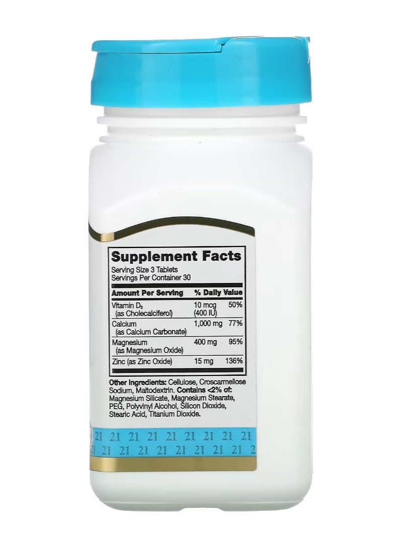 القرن الحادي والعشرون كالسيوم ومغنيسيوم وزنك + د3 90 قرصًا - Image 2