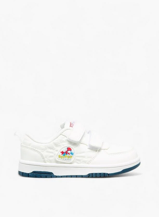 MARVEL Boys Spider-Man Applique Hook and Loop Sneakers