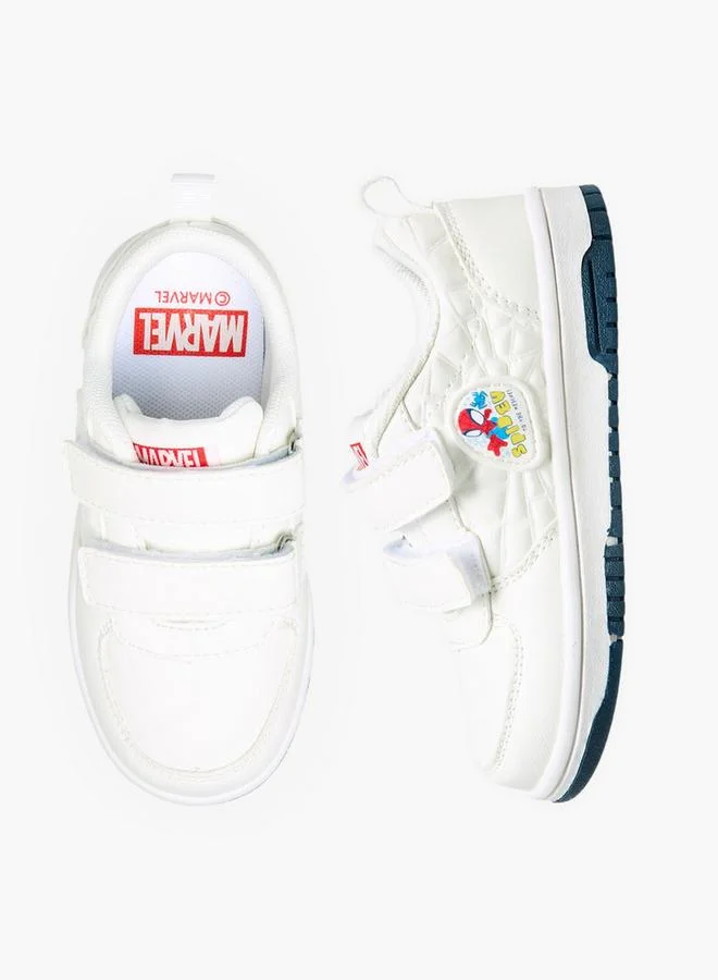 MARVEL WHITE Boys Spider-Man Applique Hook and Loop Sneakers for Men | Best Price UAE