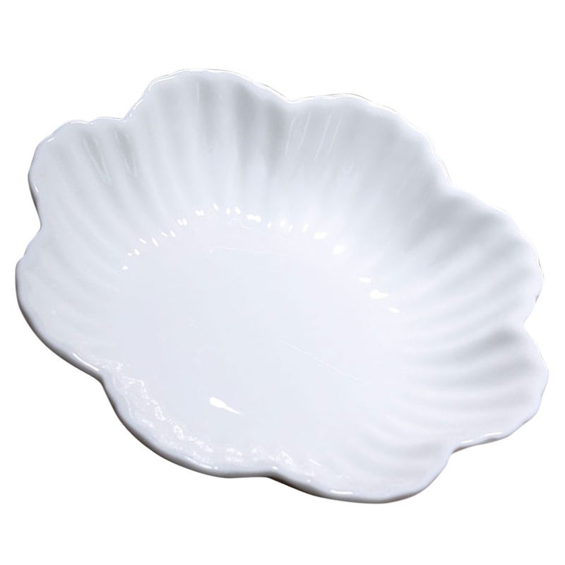 Flower Ceramic Plate Decorative Food Plate Ceramic Plate Flower Shaped Food Serving Plate - Image 1