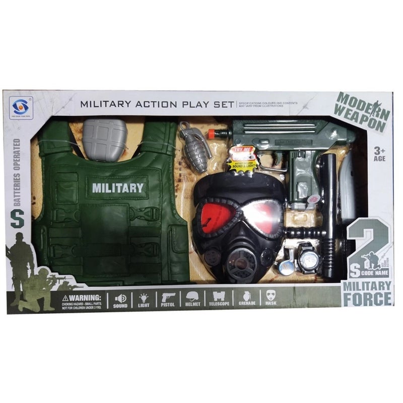 Military Action Play Set Modern Weapons with Accessories - HSY-035 - Image 1