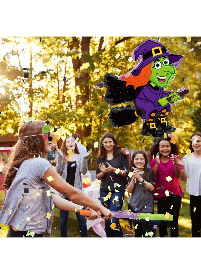 Aoriher Halloween Witch Piñata Halloween Decoration Piñata With Stick Blindfold Candy Filled Piñata For Halloween Mexican Birthday Party Game Supplies - Image 5