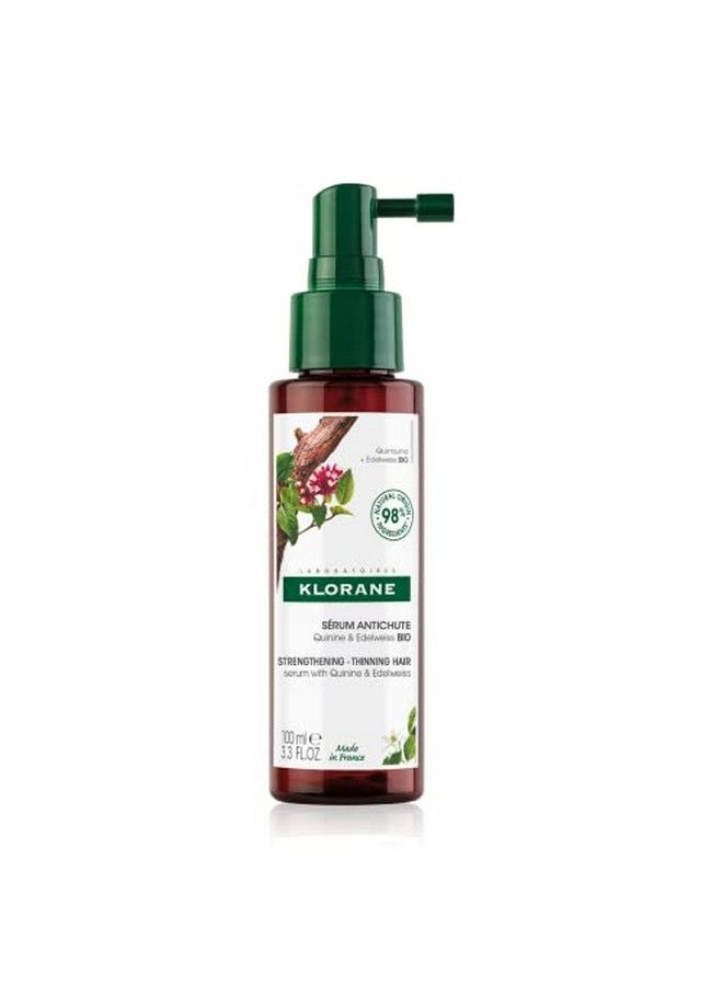 Klorane Strengthening Serum With Quinine And Edelweiss For Thinning Hair Supports Thicker Stronger Healthier Hair For Men And Women Paraben Silicone And Sulfate Free  - Image 1