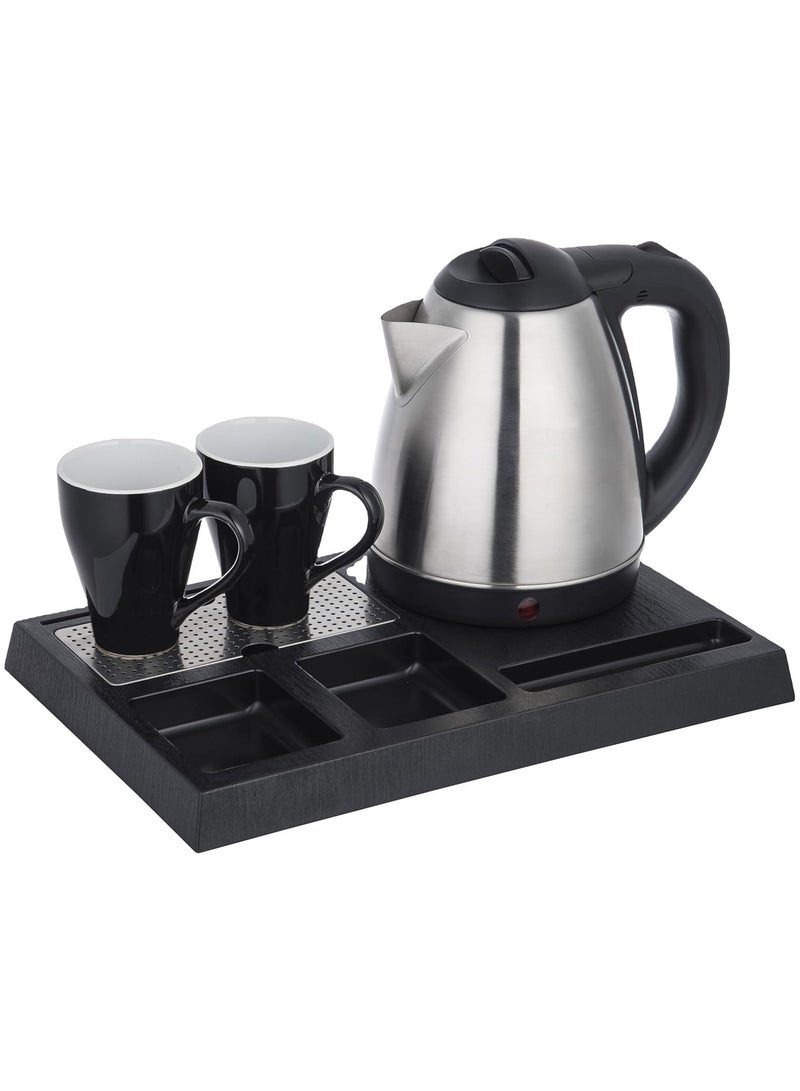 MACEST Electric Kettle 1.5L, 1500W Fast Boil, Stainless Steel Hotel Kettle with Auto Shut-Off, Boil Dry Protection, Cool Touch Handle – Compact Design, Ideal for Home, Office & Travel - Image 1