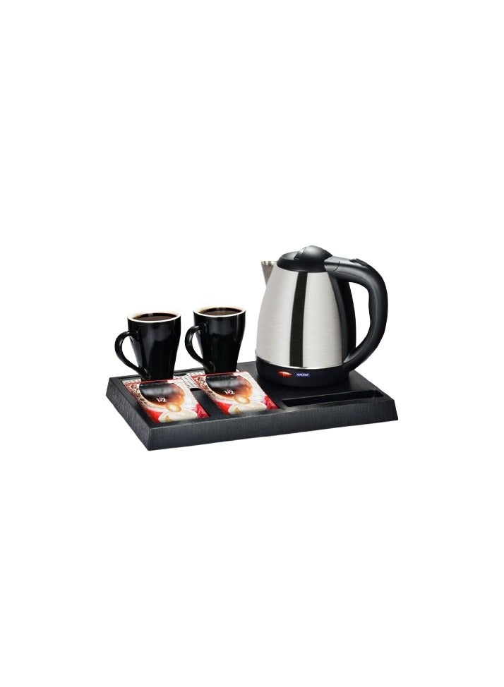 MACEST Electric Kettle 1.5L, 1500W Fast Boil, Stainless Steel Hotel Kettle with Auto Shut-Off, Boil Dry Protection, Cool Touch Handle – Compact Design, Ideal for Home, Office & Travel - Image 2