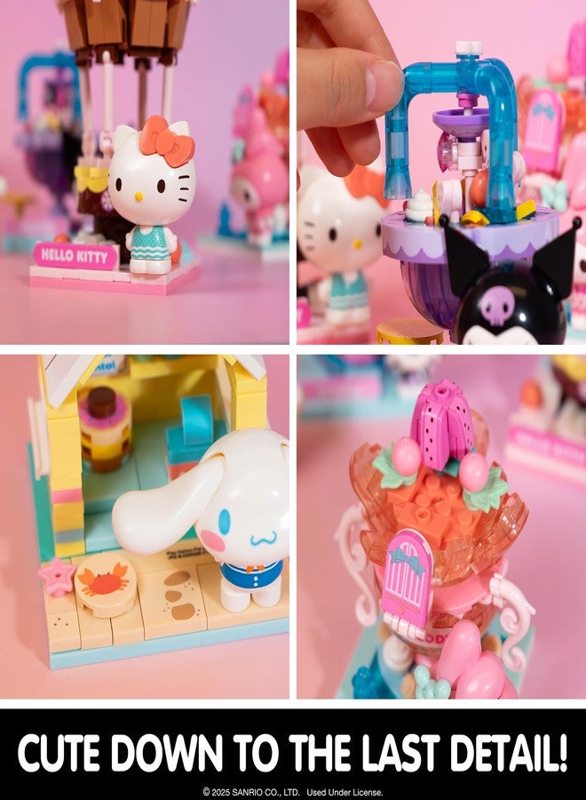 Hamee Sanrio Hello Kitty and Friends ‘Summer Wunderland Mini’ Cute Water Theme Park Building Block Set Birthday Gift, Party Favor, Stress Relief, Collectible Toy, Sanrio Fan, Relaxation - My Melody - Image 3