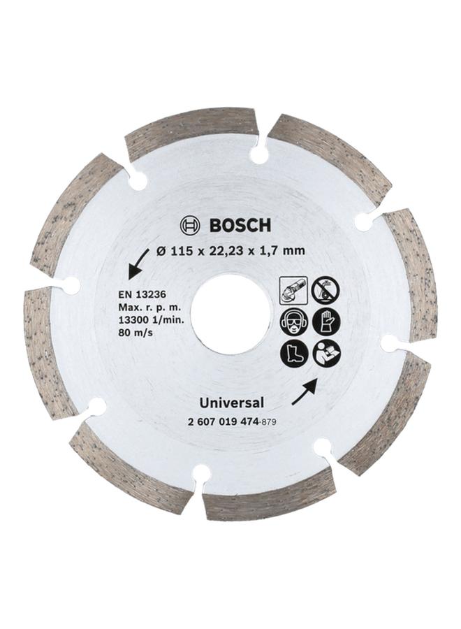 BOSCH Standard Diamond Cutting Disc for Construction Material Silver and Brown 115mm JE2 607 019 474 - Image 1