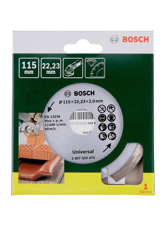 BOSCH Standard Diamond Cutting Disc for Construction Material Silver and Brown 115mm JE2 607 019 474 - Image 2