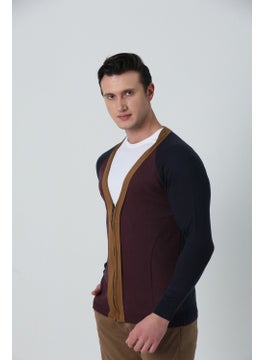 Men's V-Neck Metal Zipper 3-Color Knitted Cardigan - pzsku/ZB9EB48998BF05DCEAA25Z/45/_/1740652520/67731b98-e451-4648-962d-752c33f30261