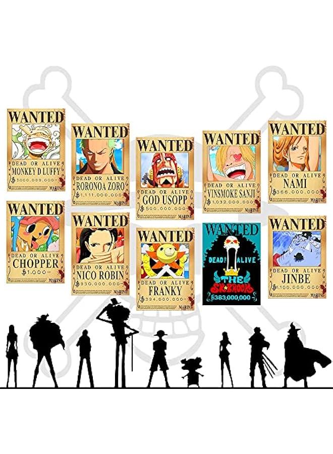 FIDRTH 25PCS Anime 【OP】 Wanted Posters 30×21cm, New Bounty Edition, Straw Hat Pirates Crew Nika Luffy 3 Billion, Zoro, Sanji, 【OP】 Anime Gifts(Retro) - Image 2