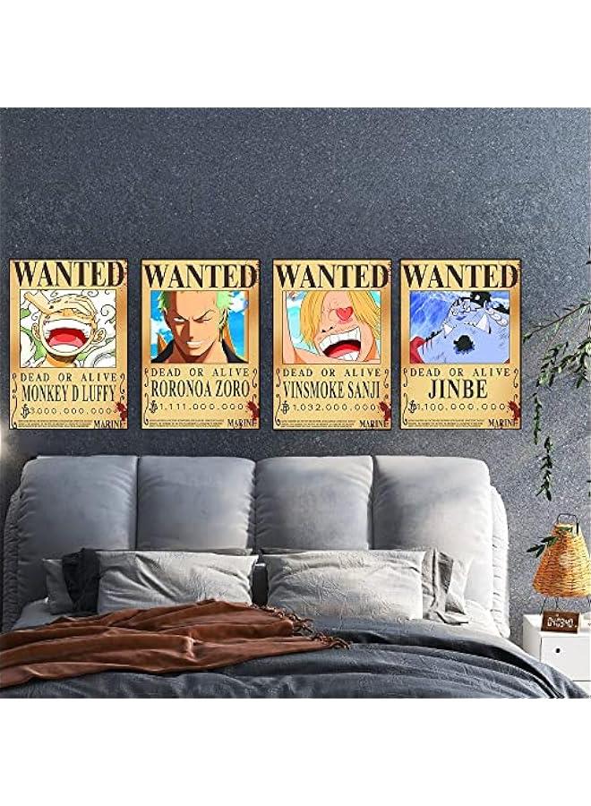 FIDRTH 25PCS Anime 【OP】 Wanted Posters 30×21cm, New Bounty Edition, Straw Hat Pirates Crew Nika Luffy 3 Billion, Zoro, Sanji, 【OP】 Anime Gifts(Retro) - Image 5