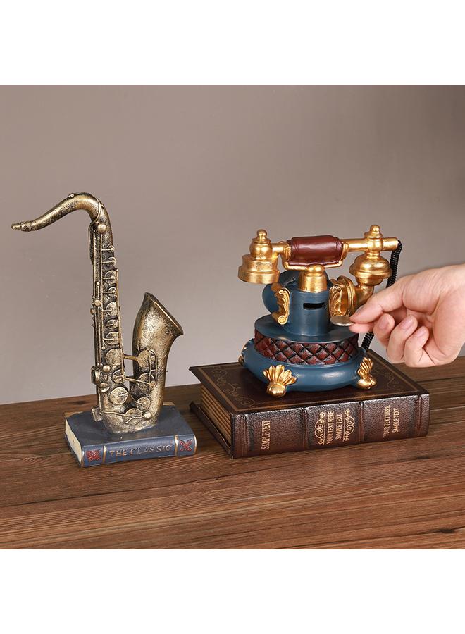 الأزرق جي دبليو زخارف الهاتف الرجعية على الطراز الأوروبي ، غرفة المعيشة الشخصية ، بار ، مقهى ، زخرفة سطح المكتب ، نموذج الدعائم - Image 5